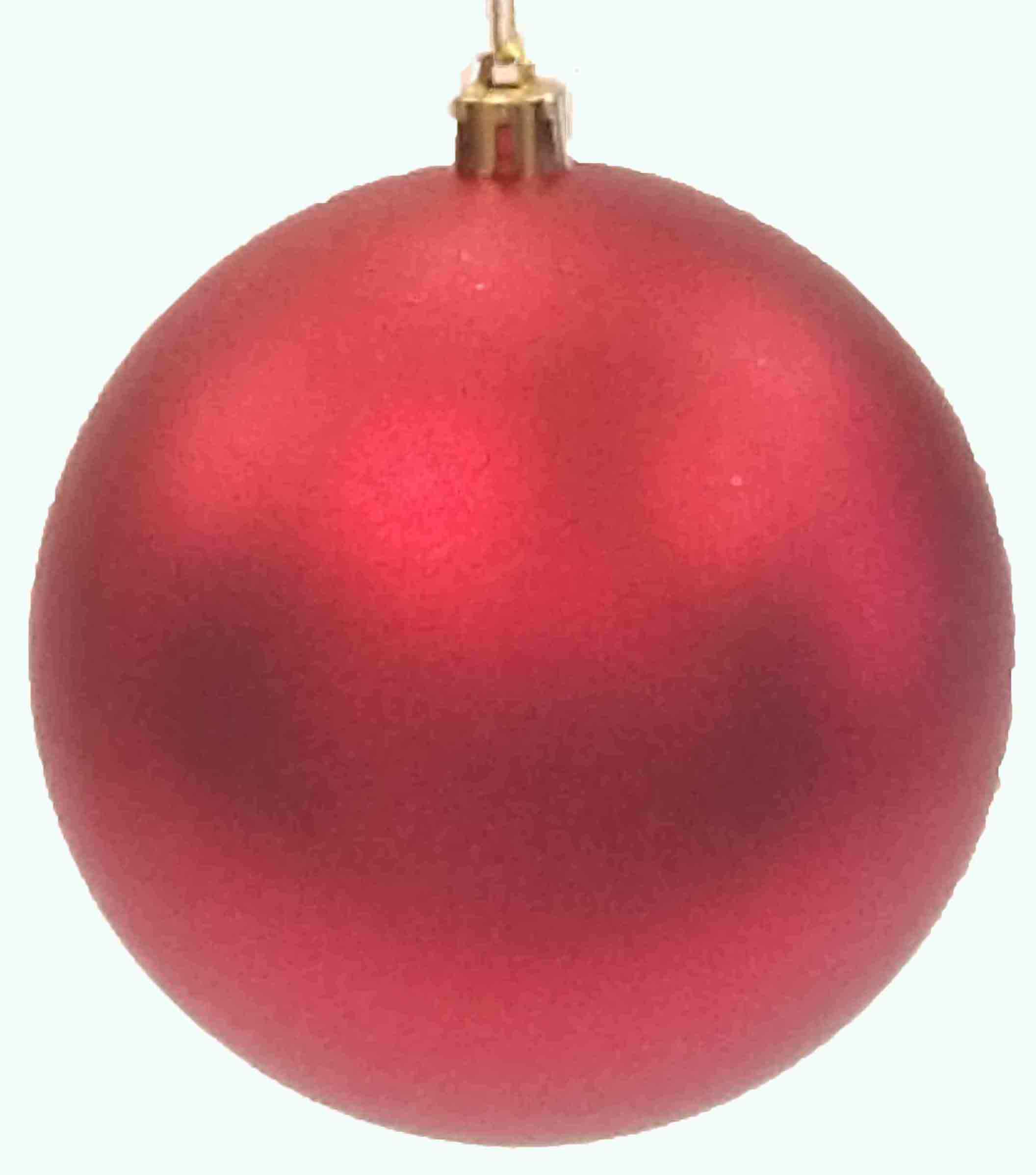 X9150 - 5.75" Matte Red Hanging Ball - 4.45 ea, 4.25/6