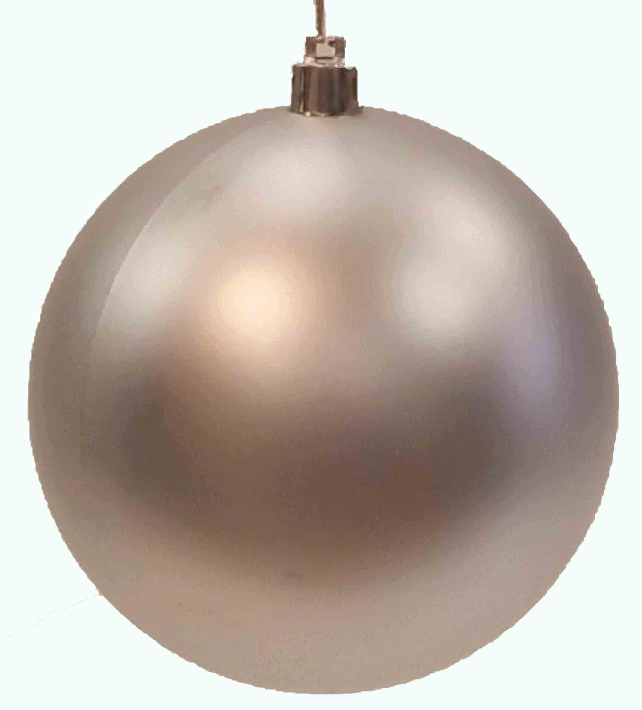 X9150 - 5.5" Matte Silver Hanging Ball - 4.25 ea, 3.95/6