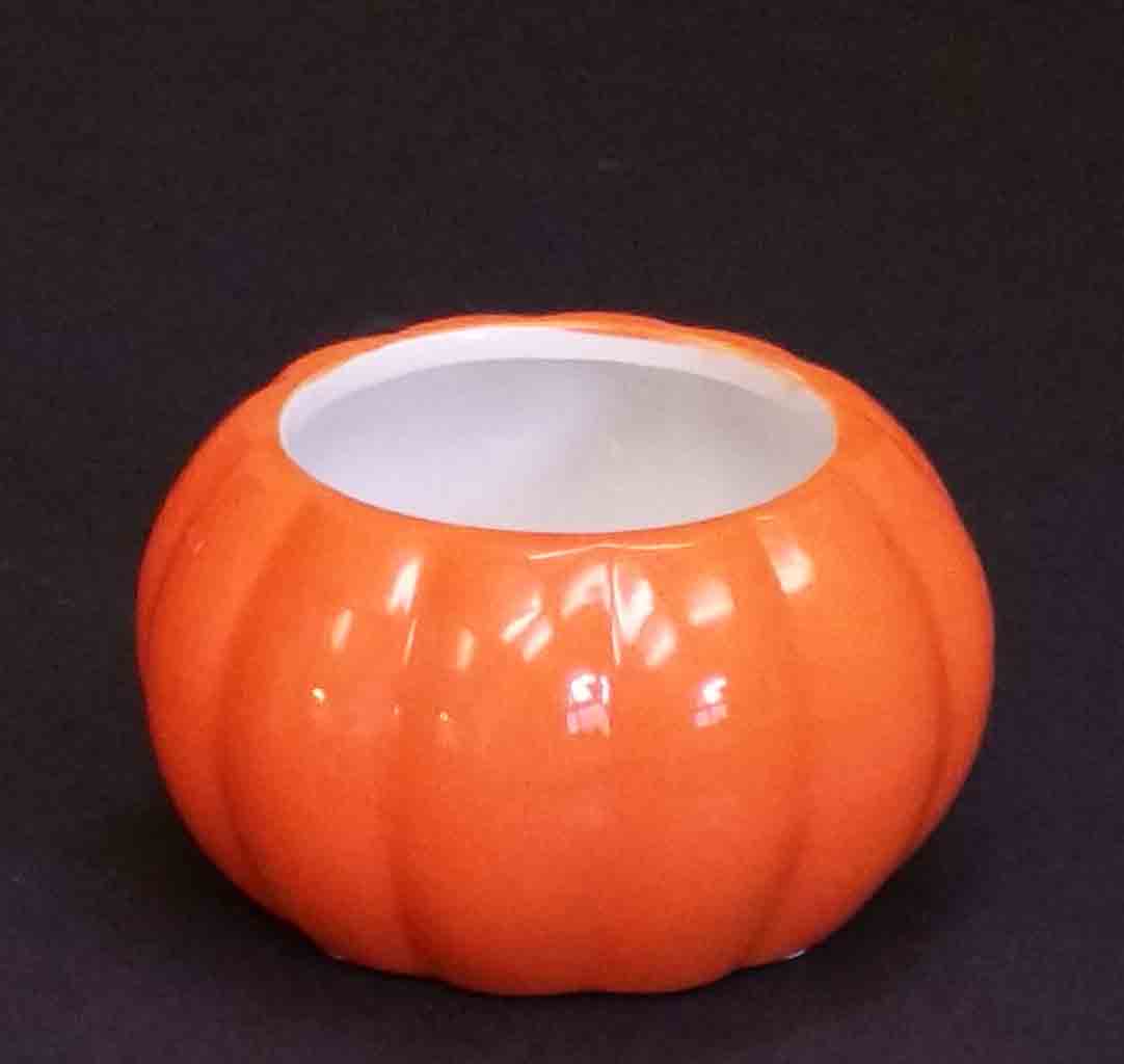 C7412 - 5" Orange Ceramic Pumpkin - 6.25 ea, 5.95/6