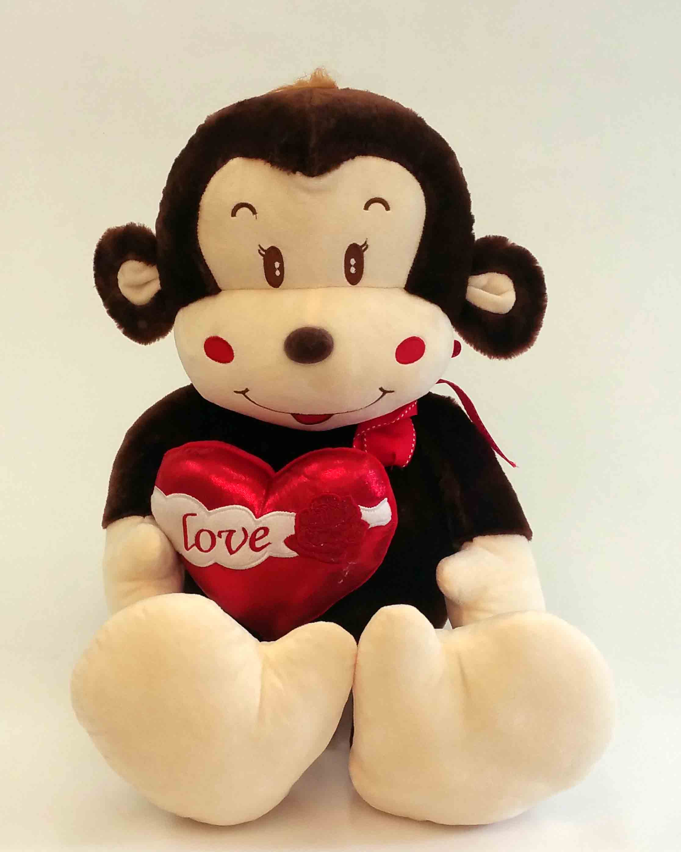 P901 - 23" Plush Monkey with Love Heart - 21.50 ea