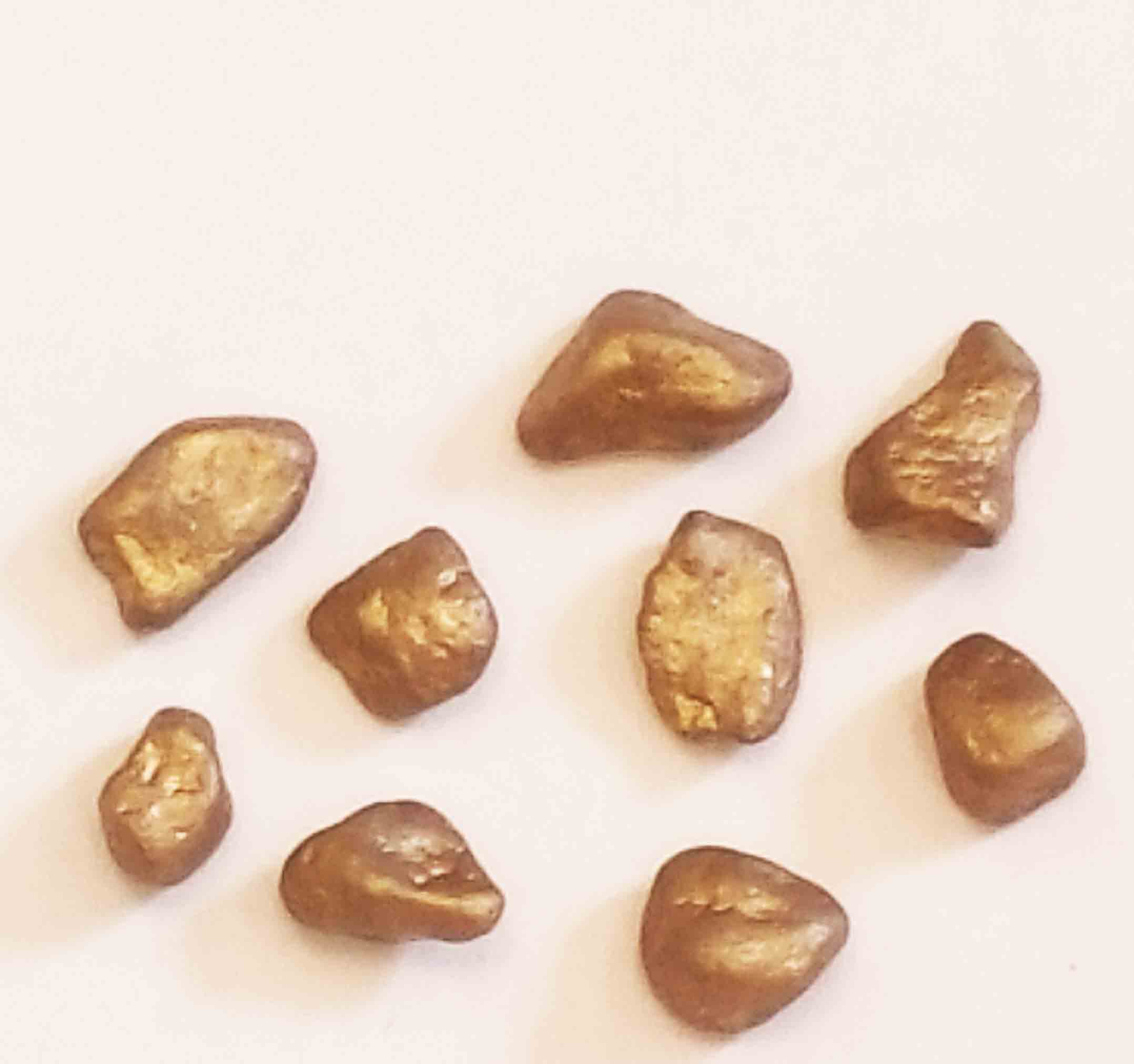 4862 - 15-20 mm Matte Gold Stones - 3.30 bag, 3.10/10
