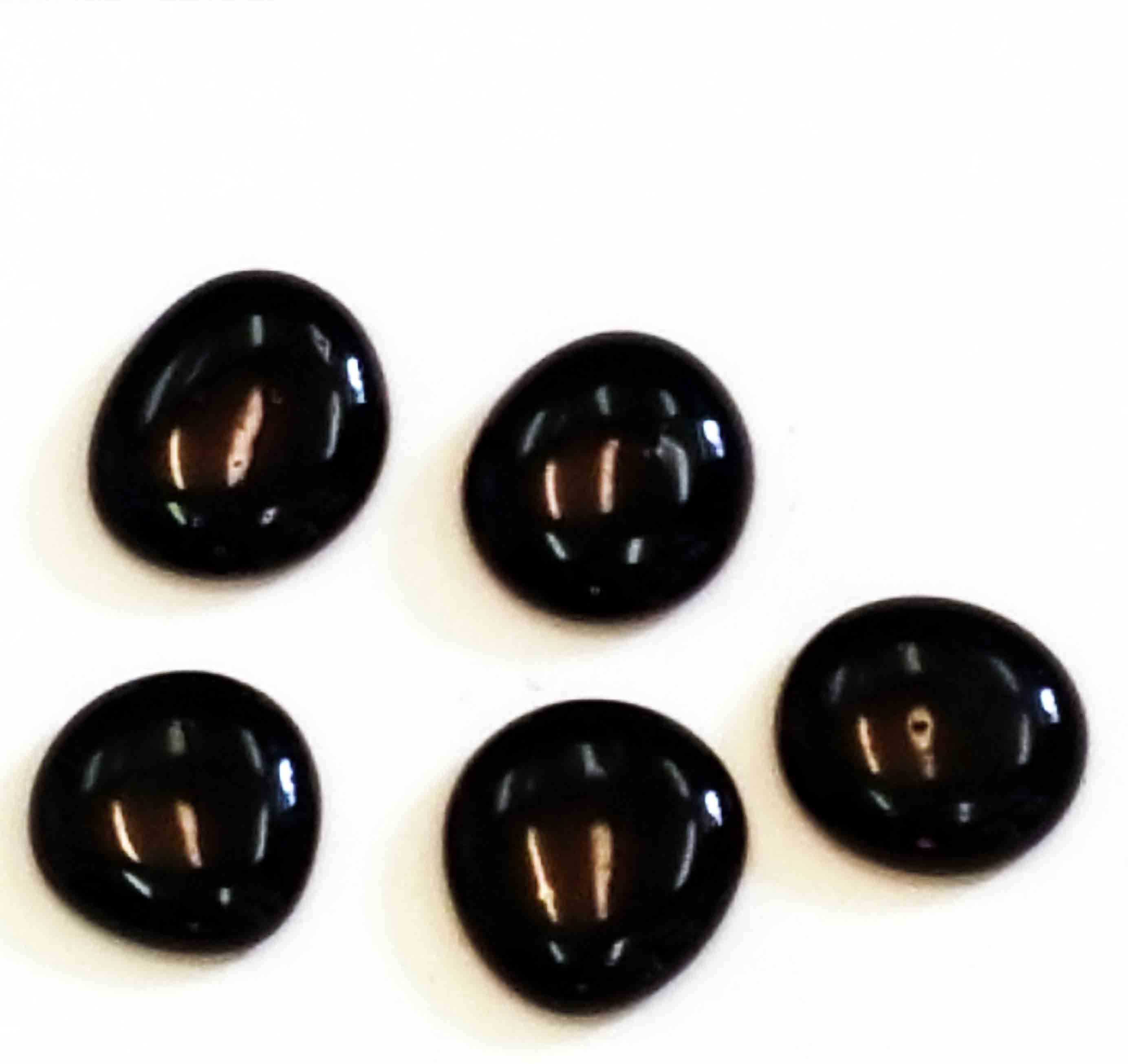 4865 - 28-33 mm Flat Stones - Black - 7.25 bag, 6.95/10