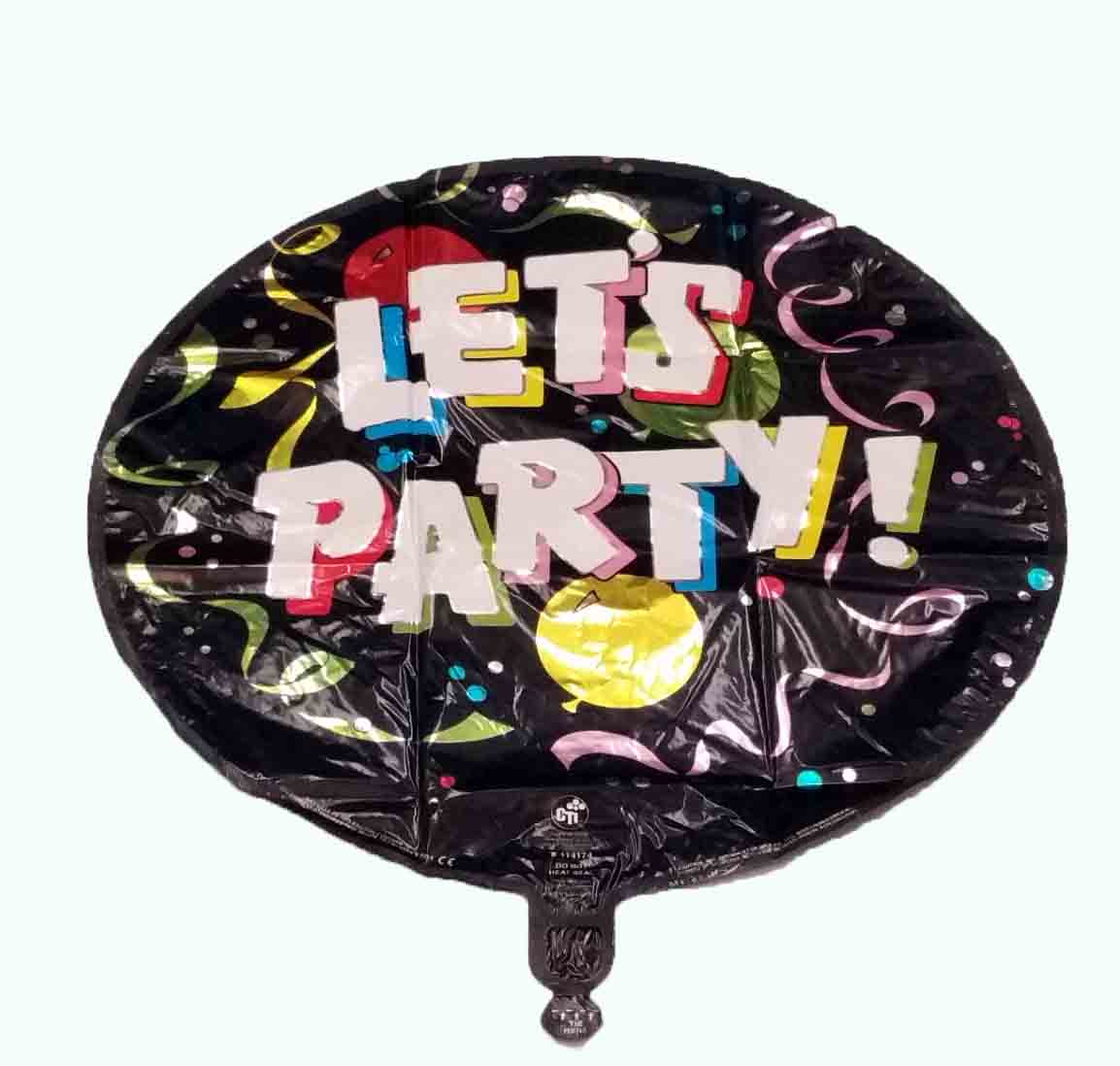 2618 - 18" Flat - LET'S PARTY - .50 ea