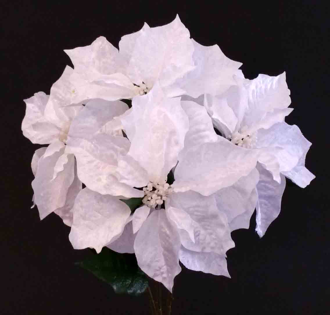 X266 - 21" Velvet Poinsettia Bush - 11.95 ea