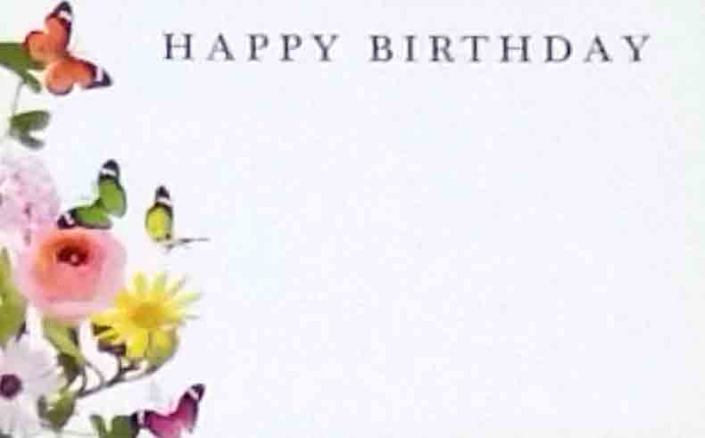 AC4989 - Happy Birthday - 2.45 pkg, 2.25/10