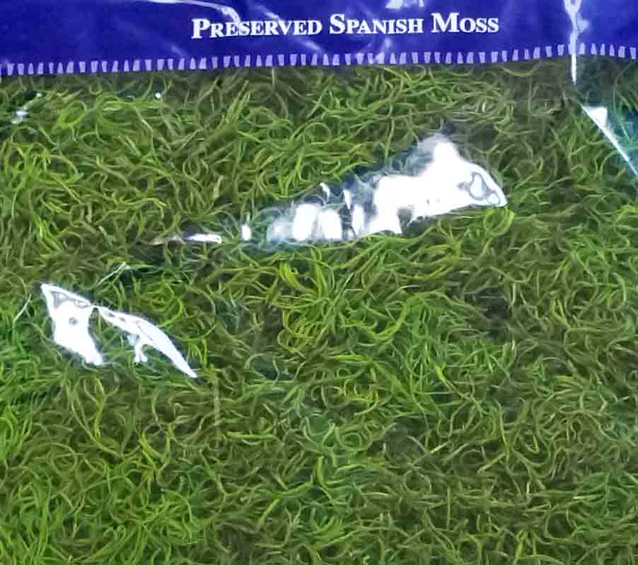 6918 - Preserved Spanish Moss - 16 oz bag - 16.95 bag