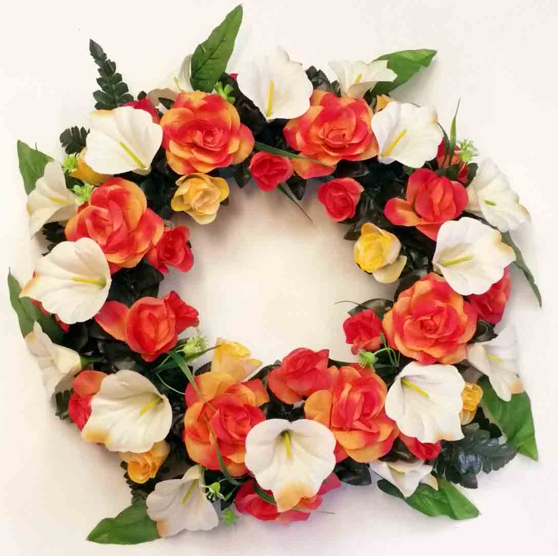 1889 - 22" Yellow/Orange Wreath - 39.95 ea