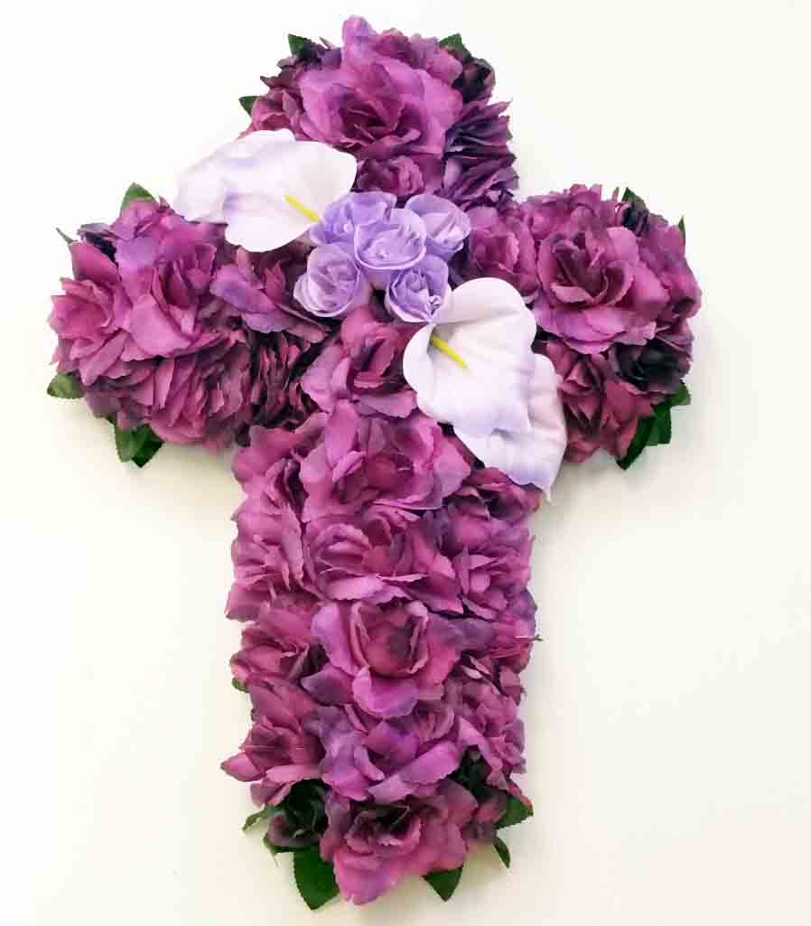1883 - 22" Purple/Lavender Decorative Cross - 32.50 ea