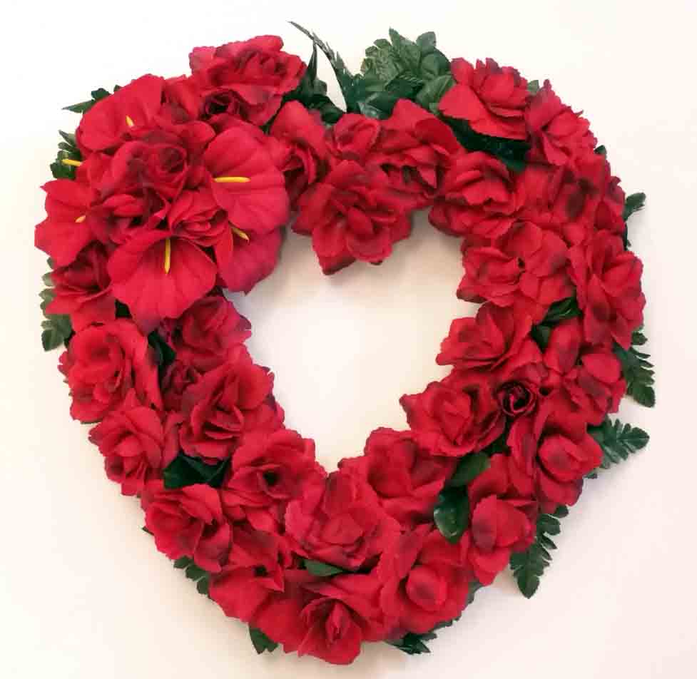 1887 - 22" Solid Red Heart - 39.85 ea