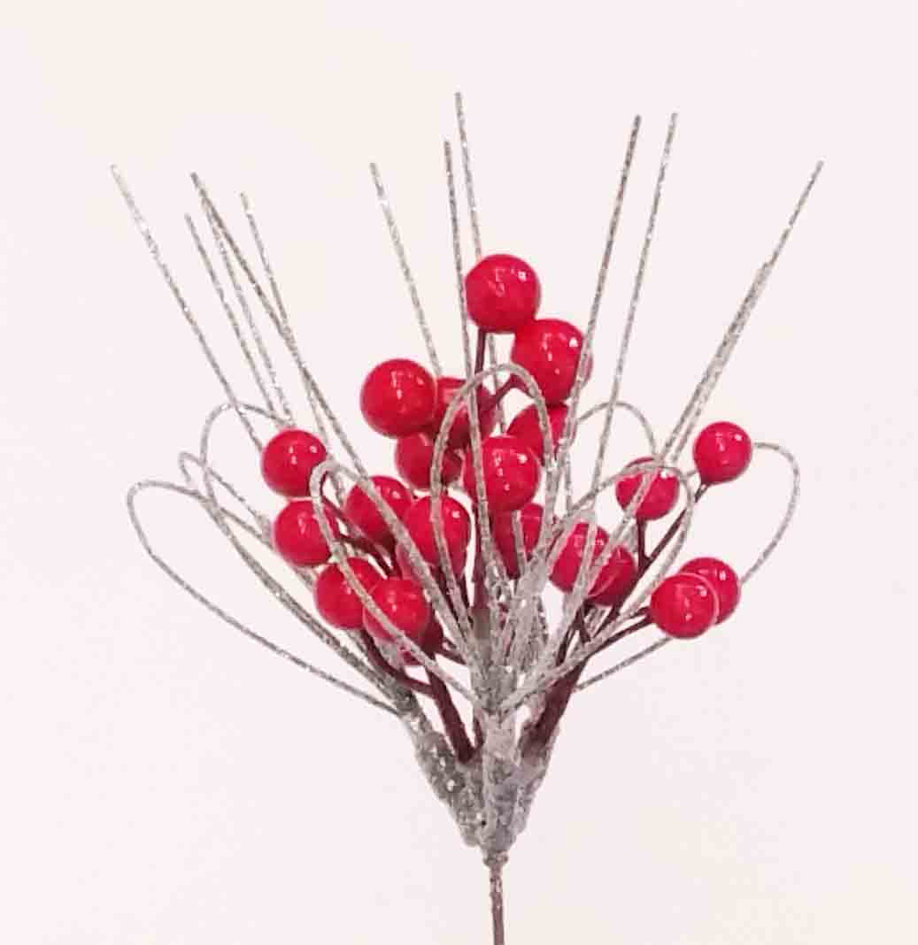 X162 - 9" Berries with Wire Swirls - 1.55 ea, 1.40/12