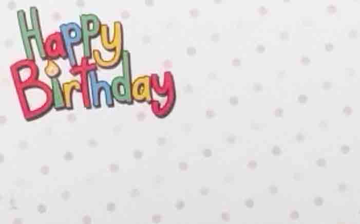AC5102 - Happy Birthday - 2.45 pkg, 2.25/10