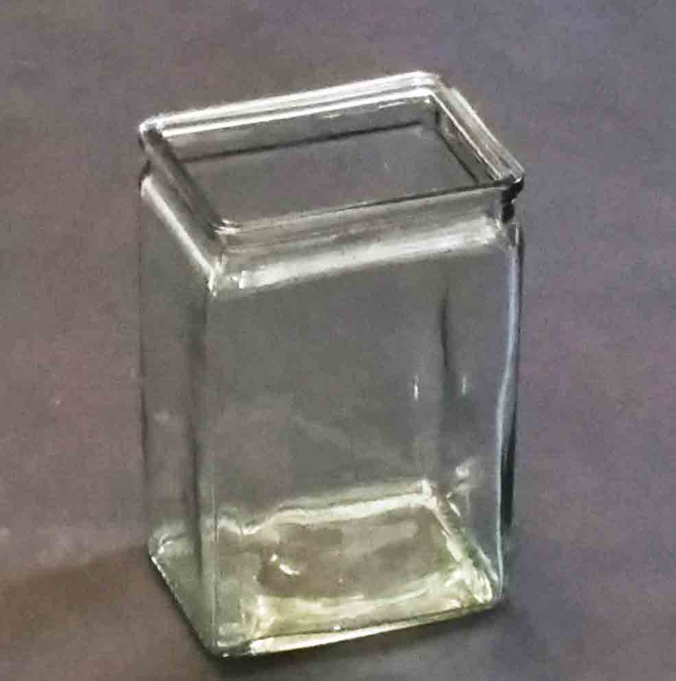 GL3077 - 6" Rectangular Vase - 2.75 ea, 2.45/12