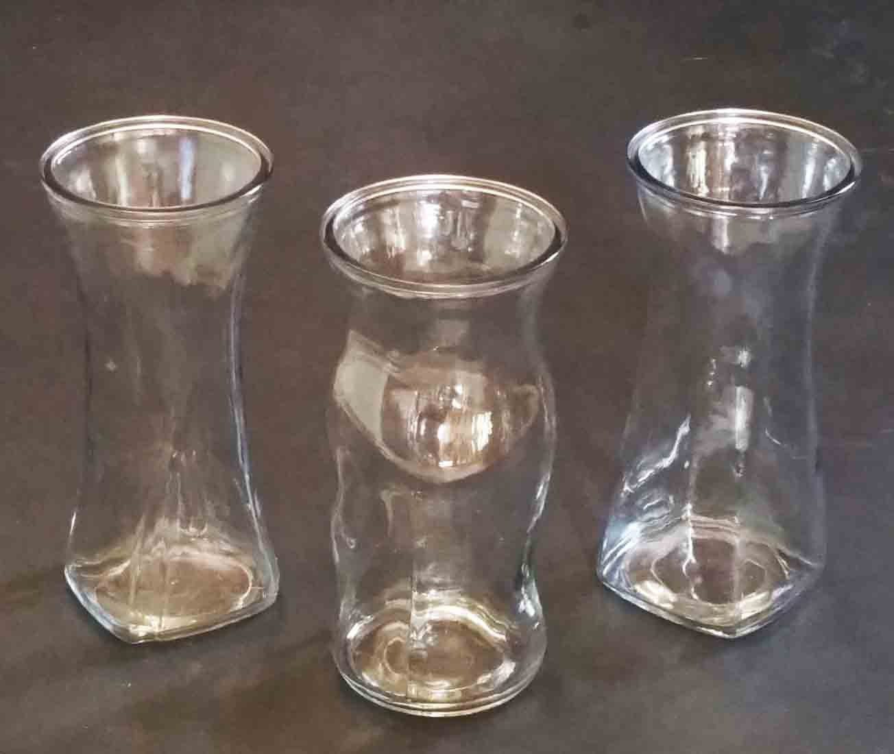 GL4093 - 8.5" Rose Vase Assortment - 3.50 ea, 2.85/12