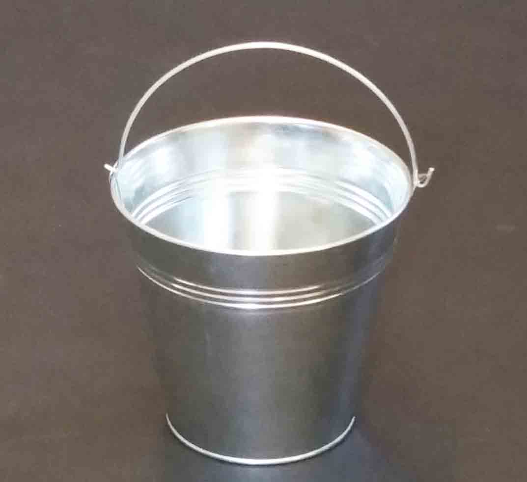 7451 - 5.9" Metal Galvanized Bucket - 3.35 ea, 2.95/6