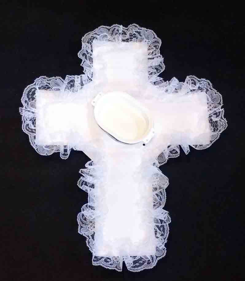 2027 - 15" Never-Wilt Satin Cross - 10.99 ea