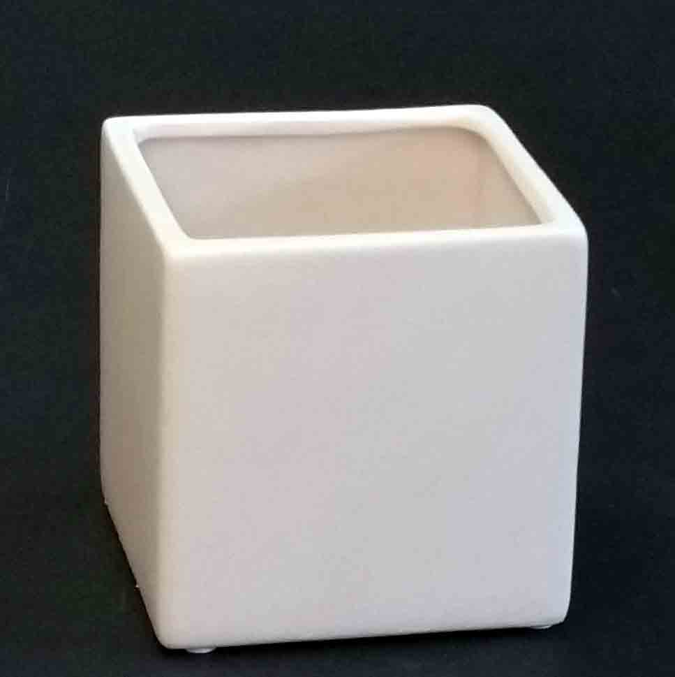 C43 - 4" Ceramic Cube - 5.80 ea, 5.50/12