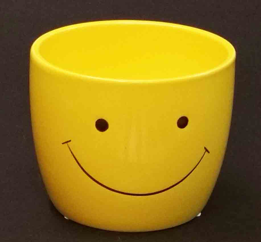 C4308 - 6.5" Smiley Face Pot - 8.60 ea, 8.30/8
