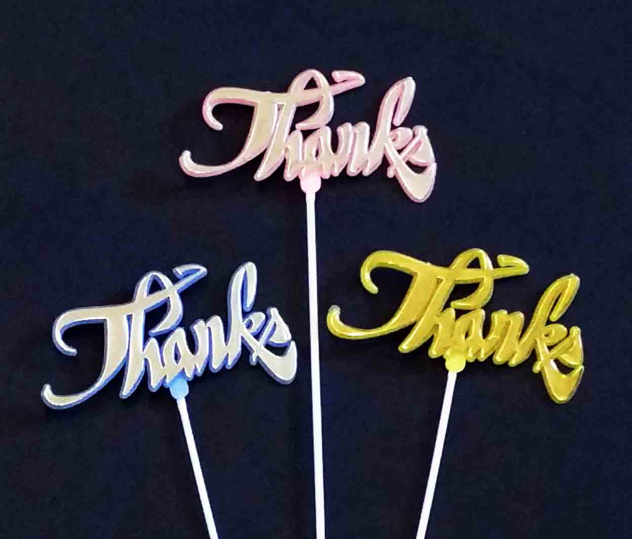 6849 - 3.5" "Thanks" Pick - .68 ea, .53/24