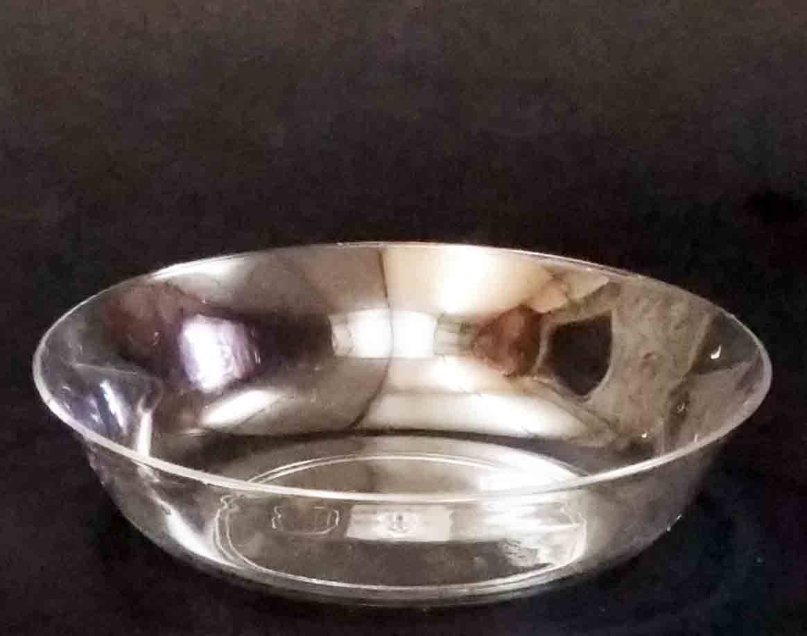 1718 - 8" Clear Saucer Dish - 2.30 ea, 1.95/48