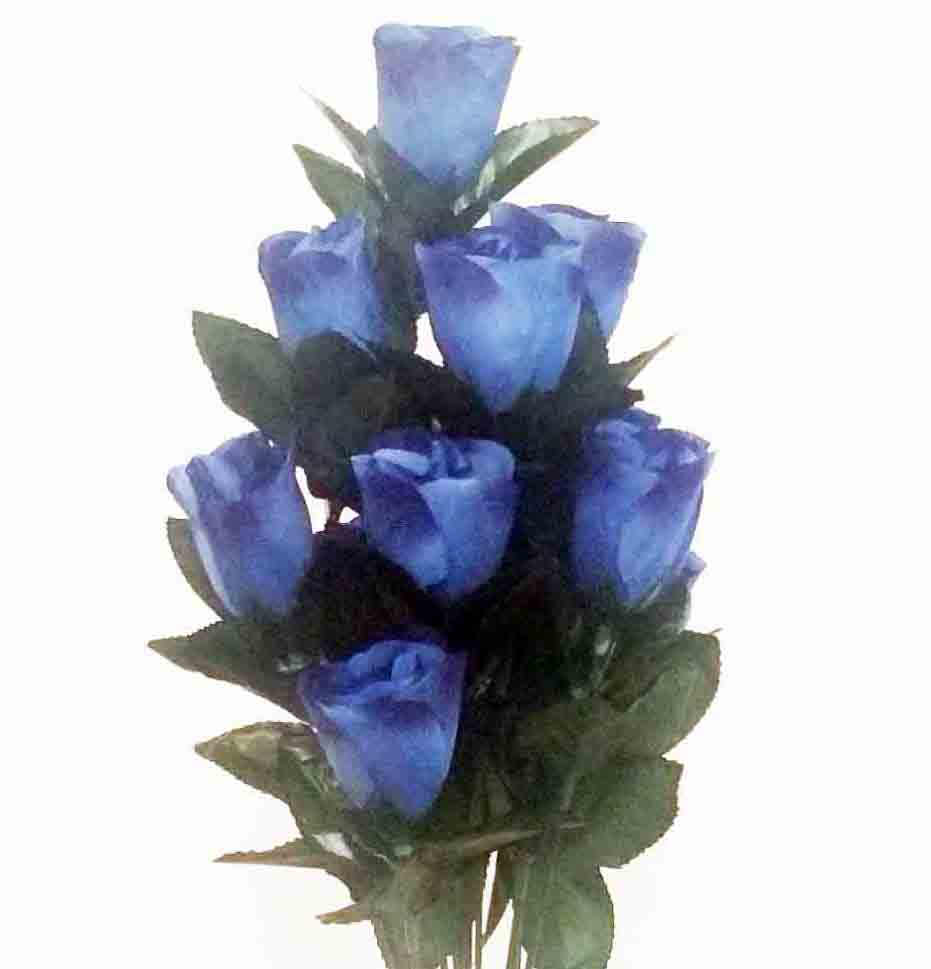 RBE14 - 18" Dark Blue Econo Rose Bud Bush - 4.95 ea, 4.65/12
