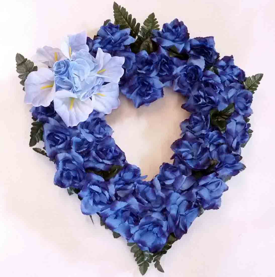 1887 - 22" Light Blue/Dark Blue Heart - 39.85 ea