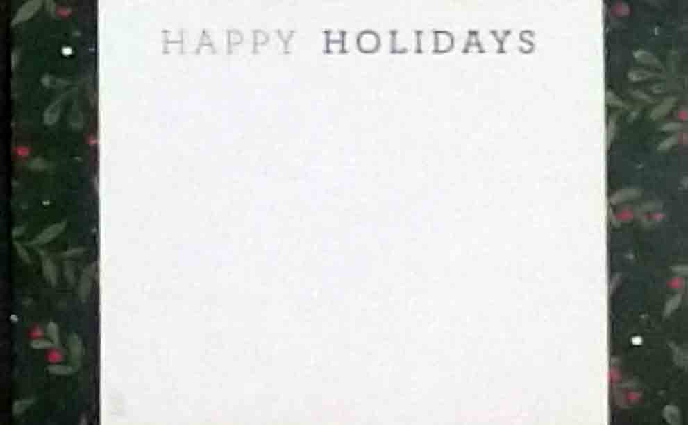 AC5135 - Happy Holidays - 2.45 pkg, 2.25/10