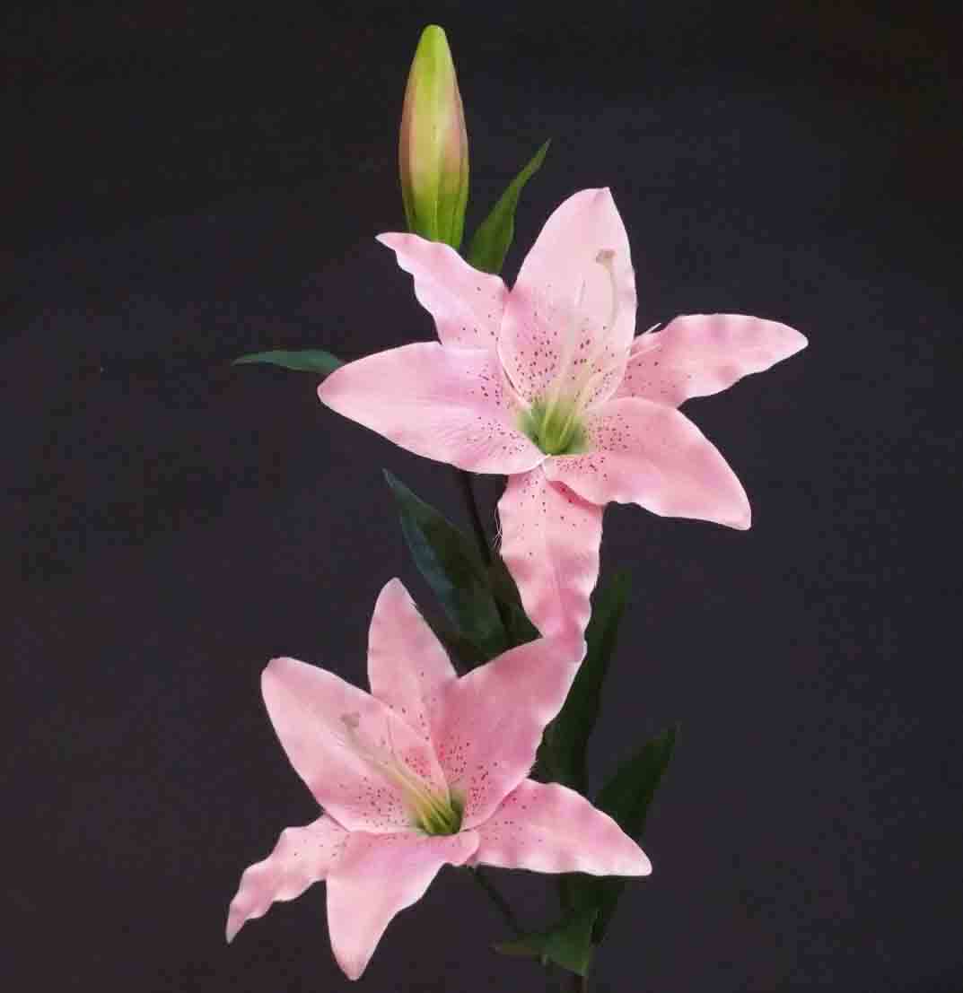 L57 - 36" Lily Spray with 2 Flowers and 1 Bud - 7.55 ea