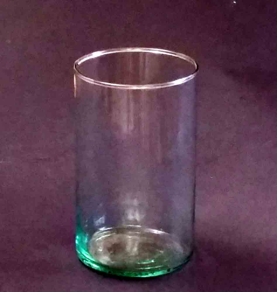 GL885 - 6" Green Tint Cylinder Vase - 5.10 ea, 4.80/12