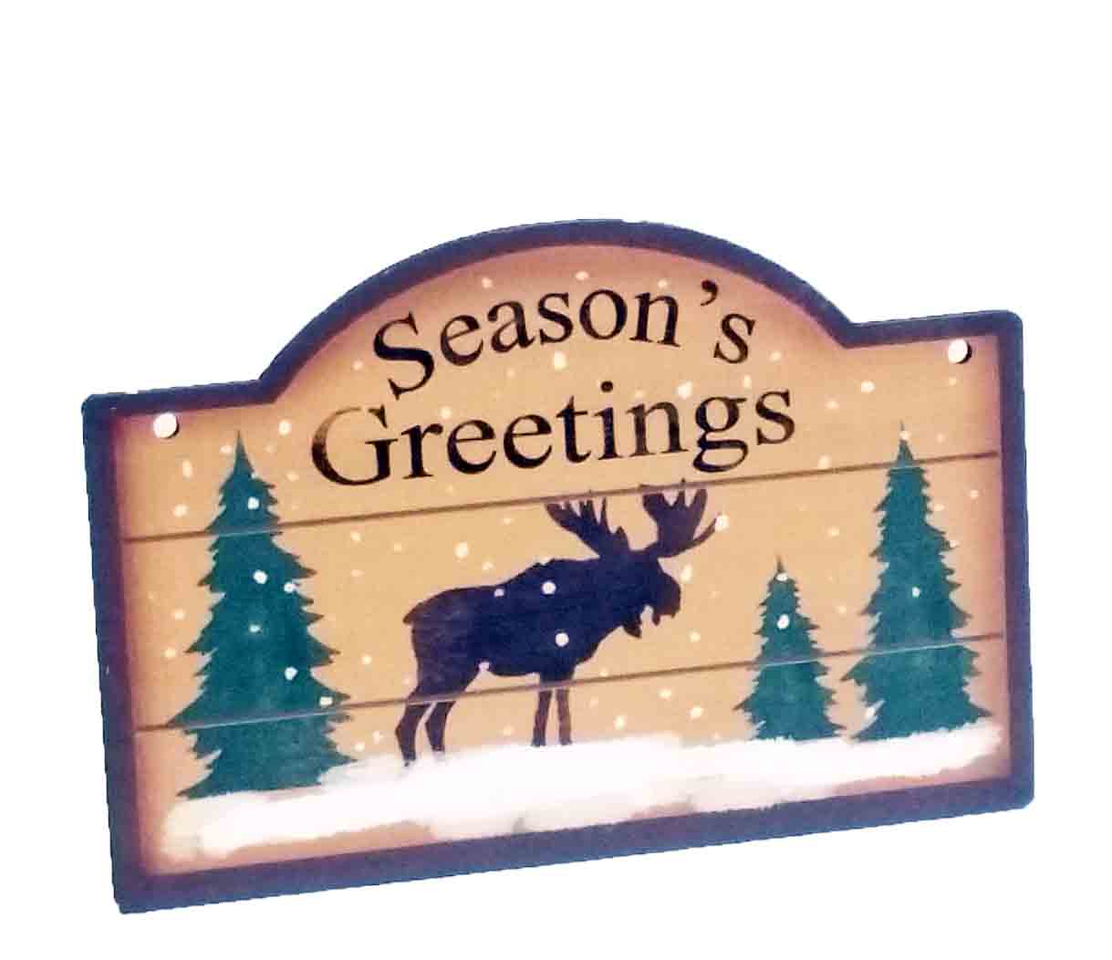 X135 - 5.25 x 8" Season's Greetings Sign - 3.95 ea