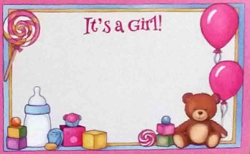 SP0732 - It's a Girl - 2.45 pkg, 2.25/10