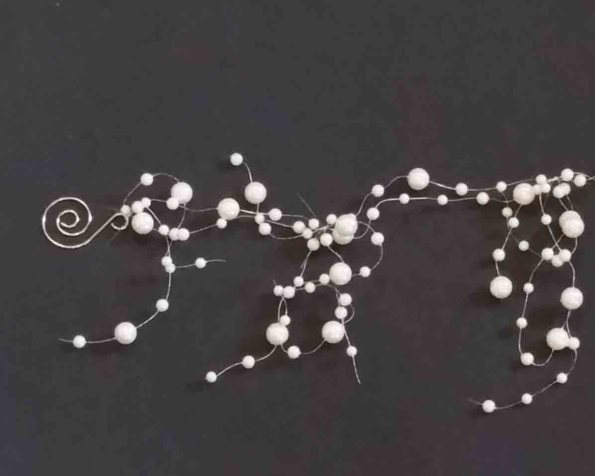 WA631 - 6' Ivory Pearl Garland - 2.50 ea