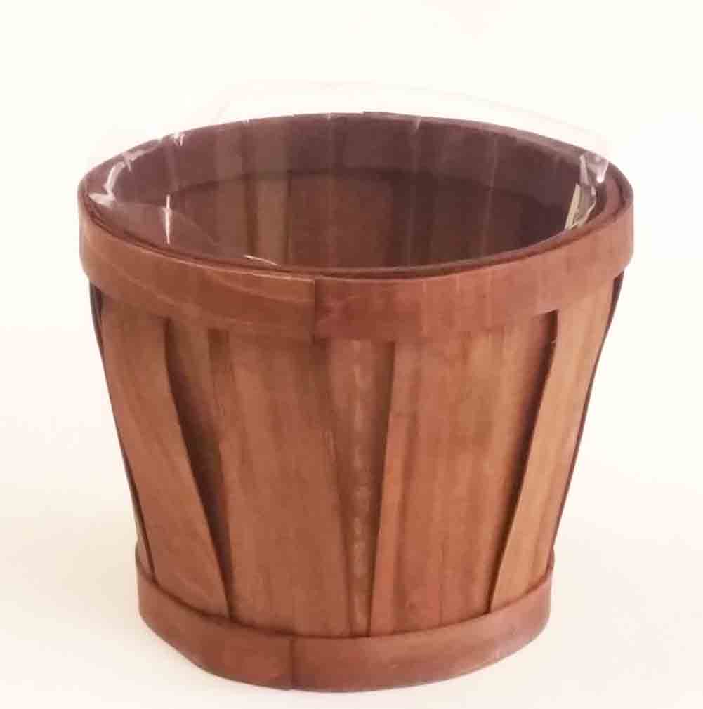 1745 - 6.5" Round Woodchip Pot - 4.95 ea, 4.50/12