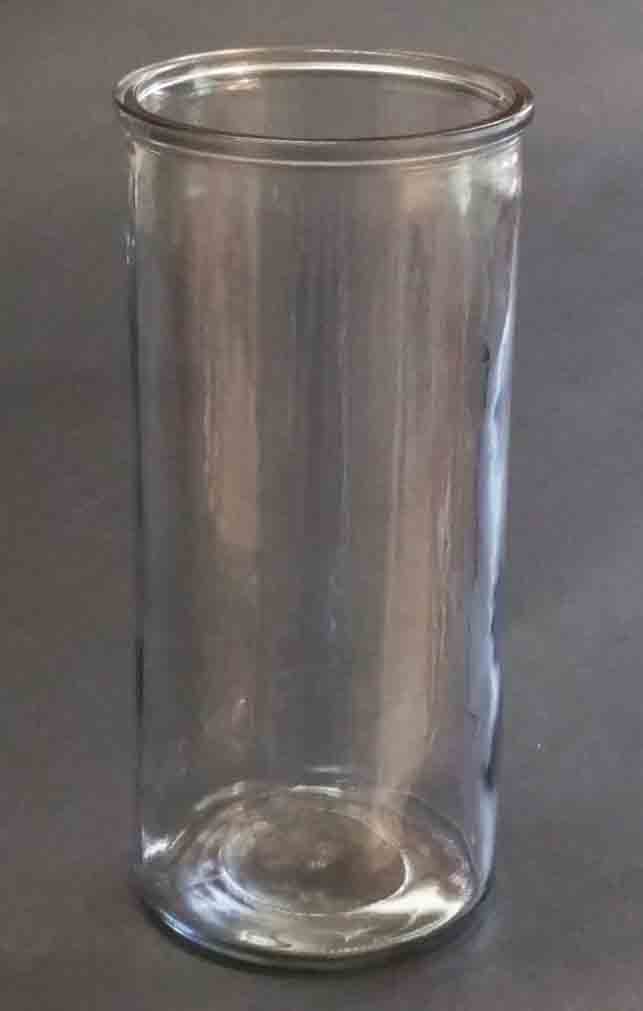 GL107 - 9.5" Cylinder Vase - 4.75 ea, 4.50/12