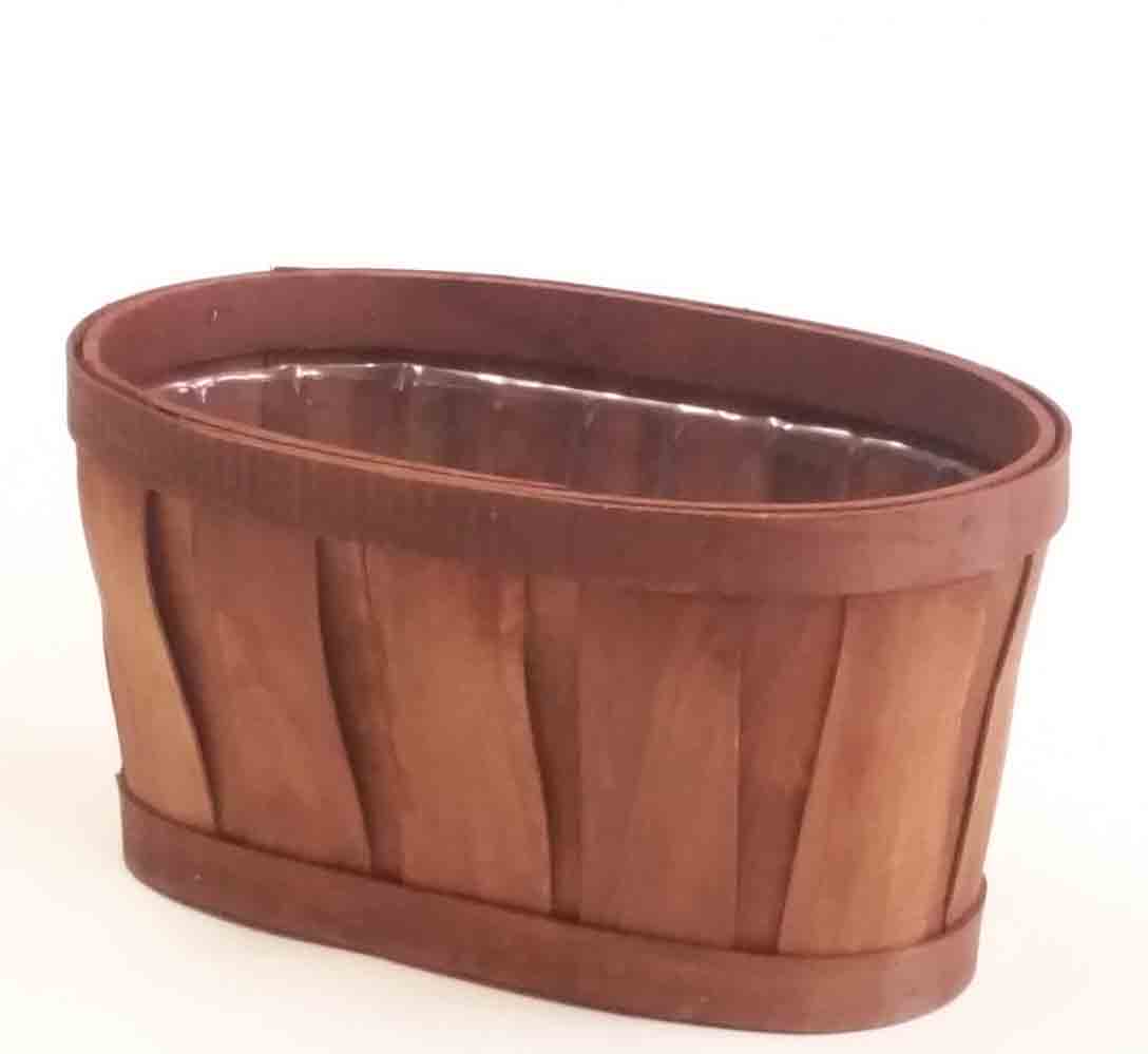 1739 - 9.5 x 5" Oval Woodchip Basket - 5.95 ea, 5.50/12