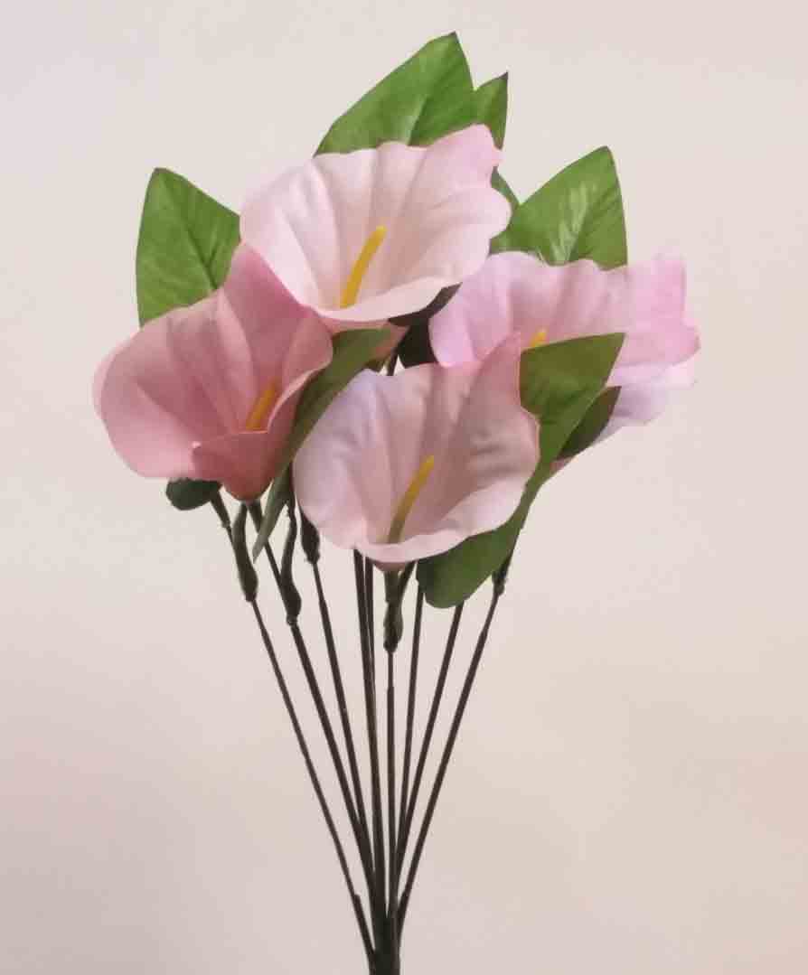 CBE9 - 20" Pink Calla Lily Bush - 5.95 ea, 5.50/12