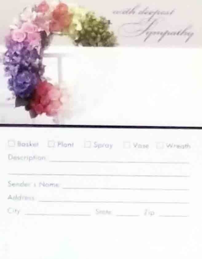 AC3043 - With Deepest Sympathy - 2.45 pkg, 2.25/10