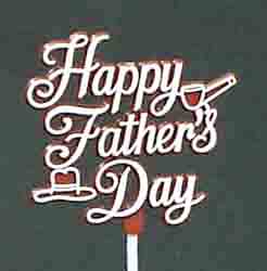 39110 - 3" Happy Father's Day Pick - .35 ea,