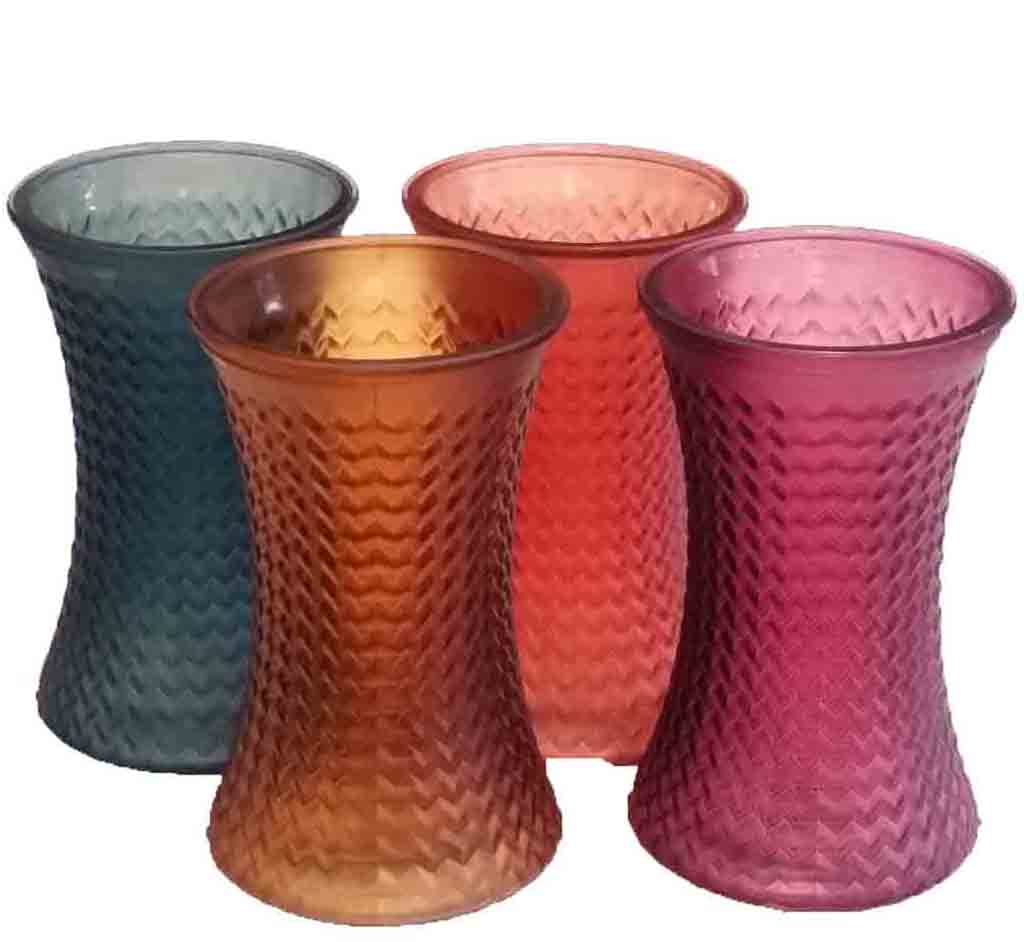 GC1256 - 8" Frosted Gathering Vase - 4.95 ea, 4.75/12