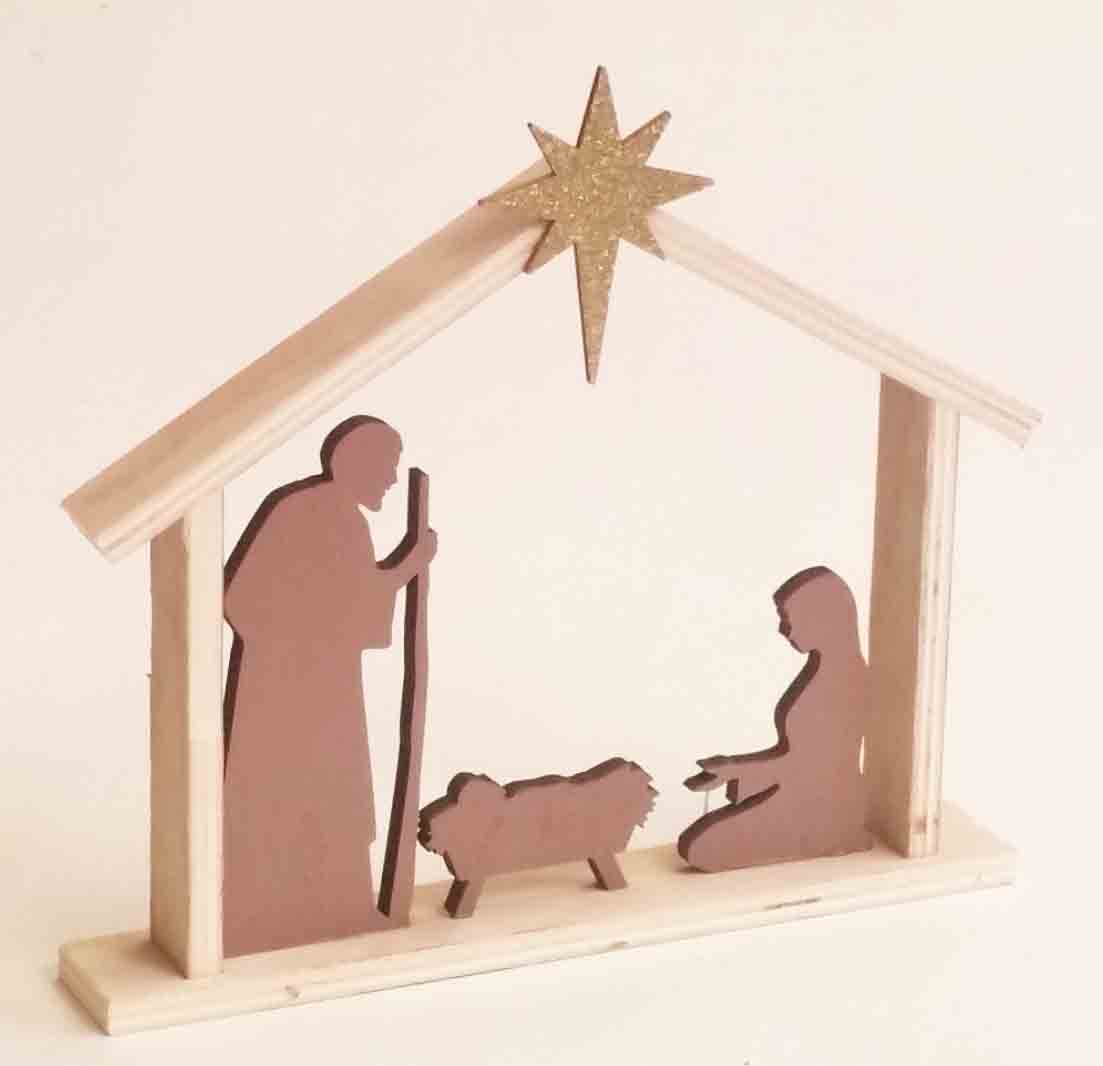 x504 - 9.5" Silhouette Nativity Scene - 6.40 ea