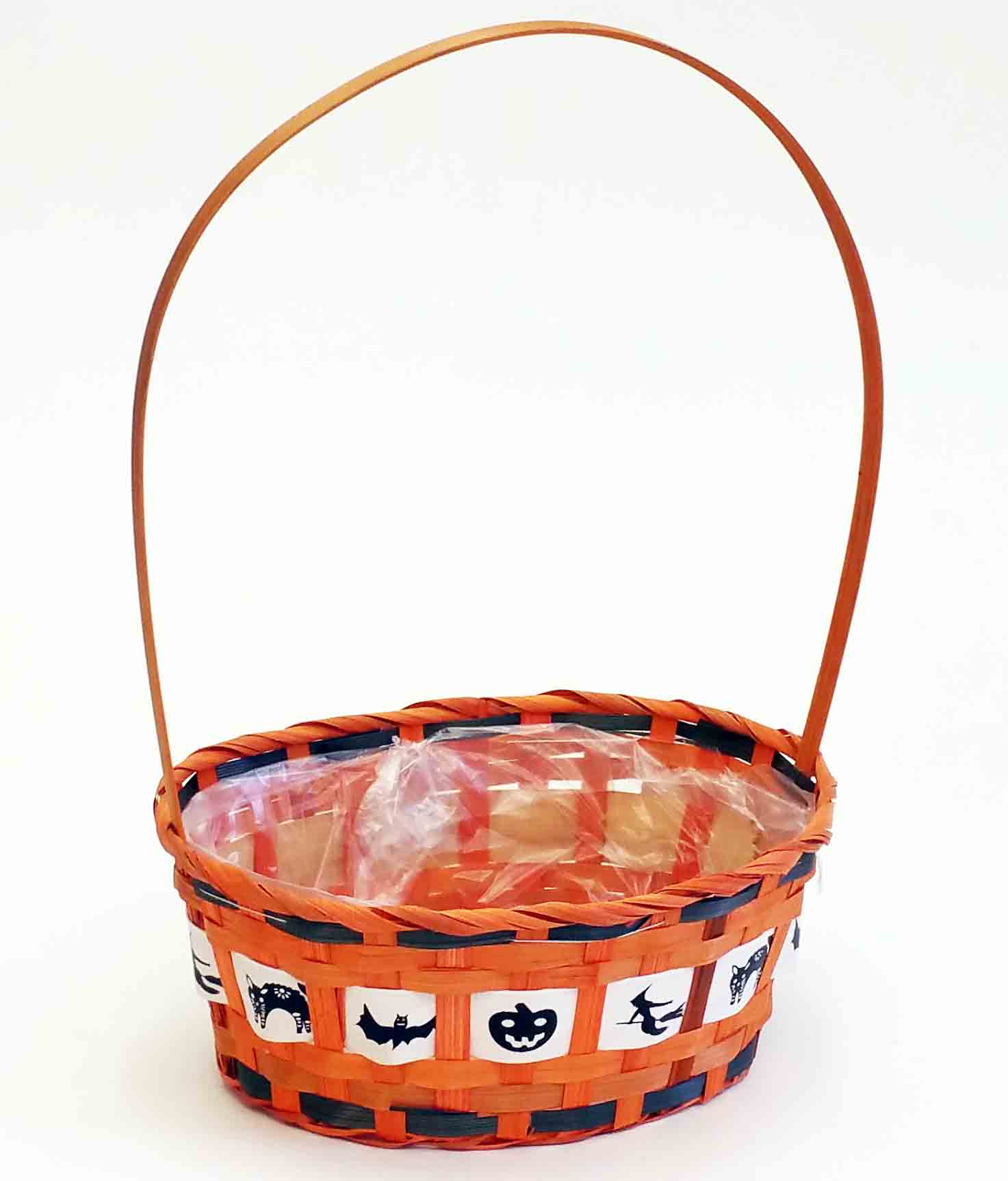 9012 - 10" Halloween Basket - Lined - 1.95 ea