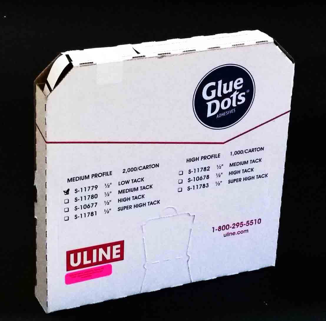 1542 - 1/2" Low Tack Glue Dots - 58.25 box of 2,000