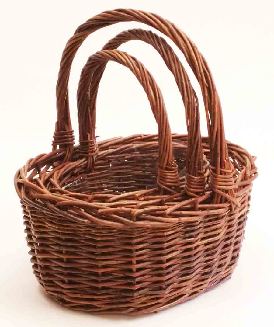 8503 - Rustic Oval Basket - 32.45 set of 3