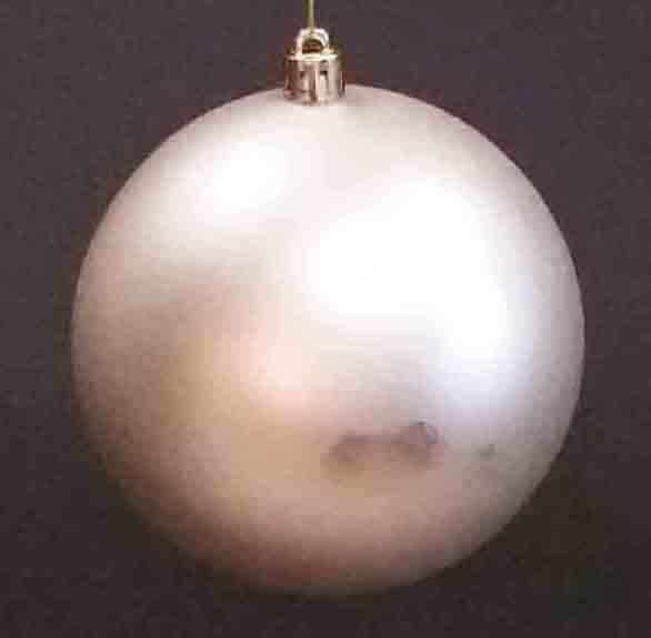 X9100 - 3.75" Matte Ivory Hanging Ball - 1.75 ea, 1.40/24