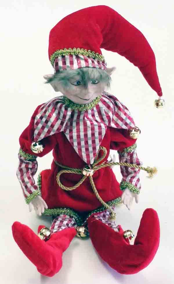 XELF - 20" Red/White Stripe Bendable Elf - 9.95 ea