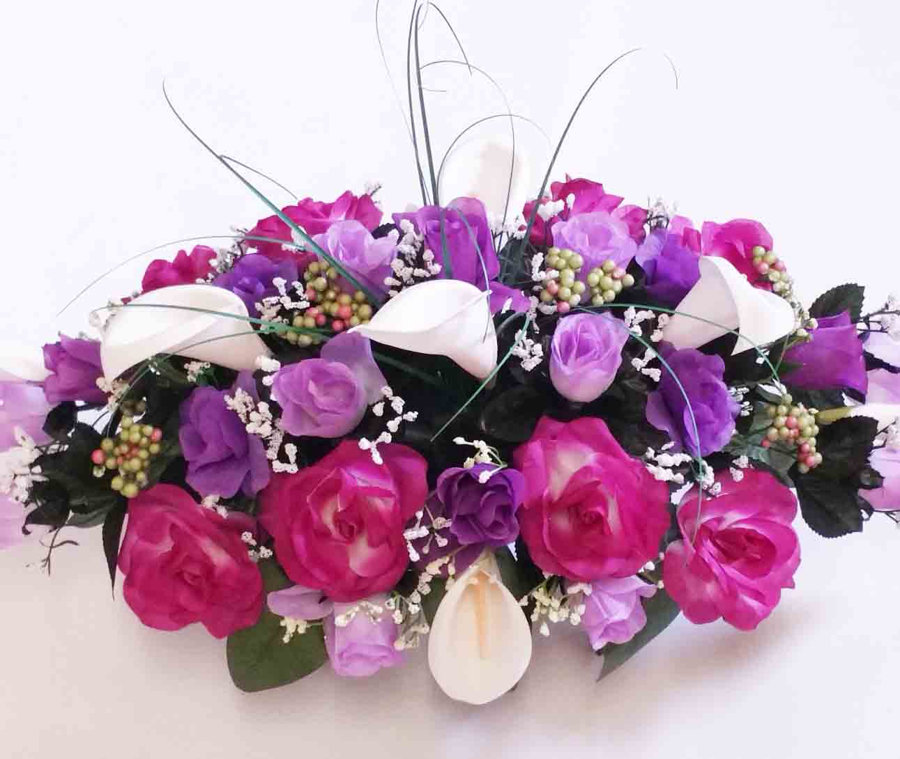 1129 - 24" Elegant Beauty/Lavender/Purple Tombstone Saddle - 40.75 ea