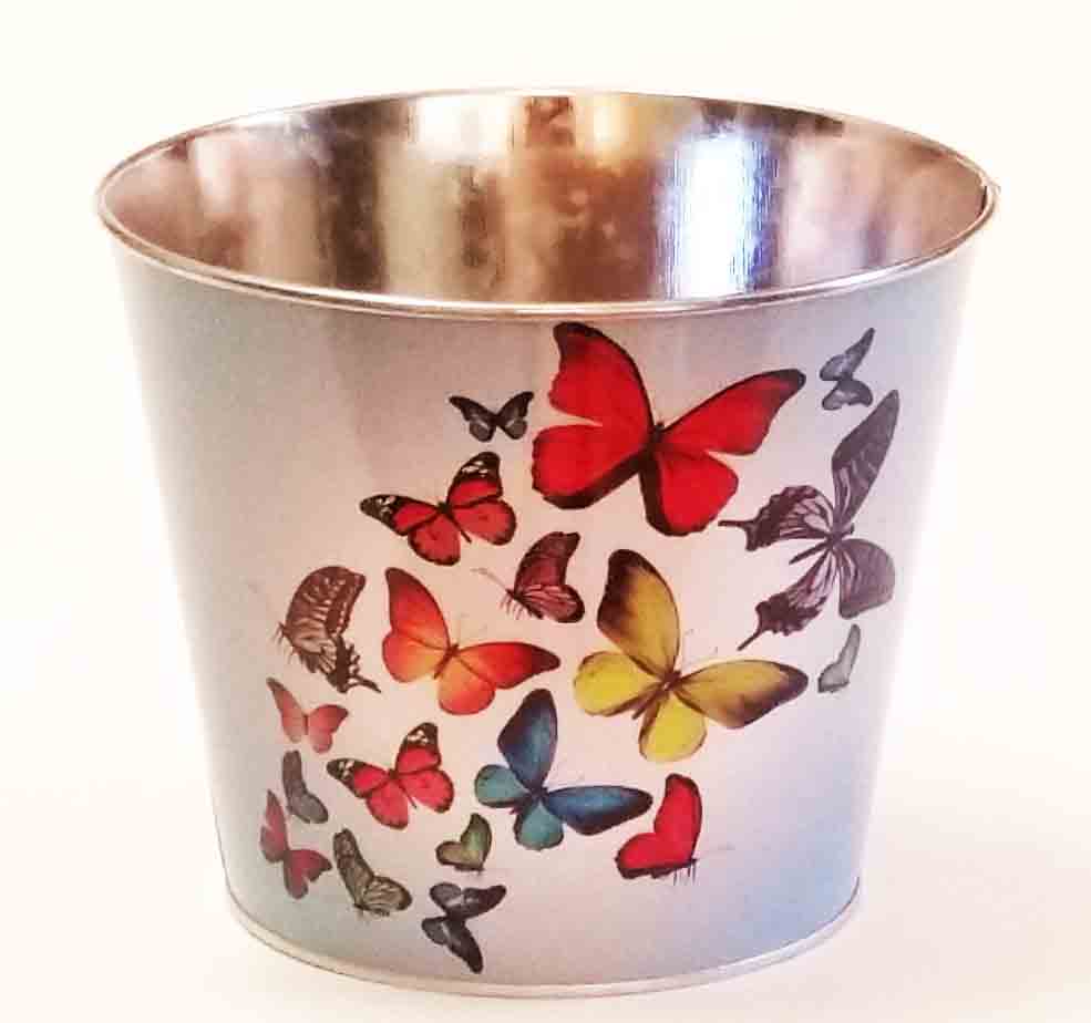 M6 - 6.5" Metal Pot with Liner - 3.95 ea, 3.50/48 -