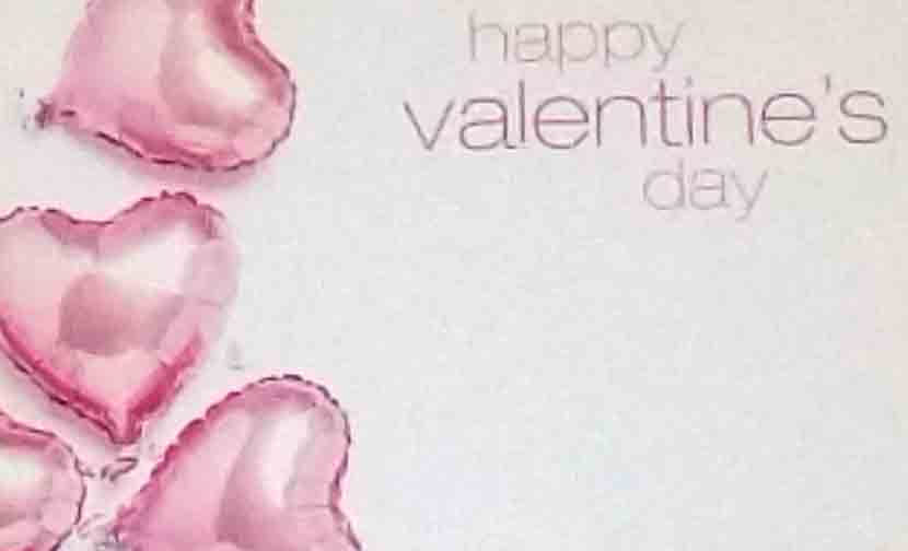 AC4982 - Happy Valentine's Day - 2.45 pkg, 2.25/10