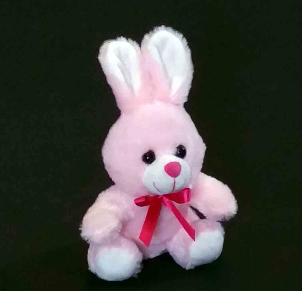 P187 - 7" Plush Sitting Rabbit - 2.95 ea