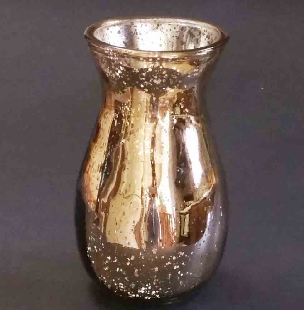 GC2933 - 9" Mercury Gold Vase - 6.95 ea, 6.50/12