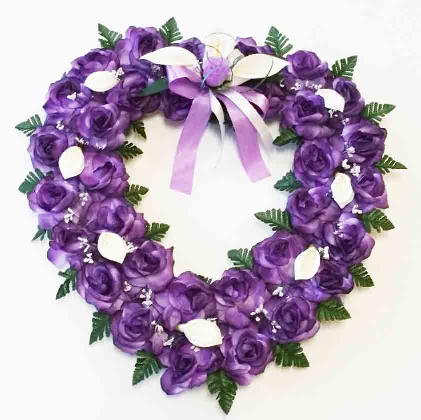 1130 - 26" Purple Elegant Heart - 44.75 ea